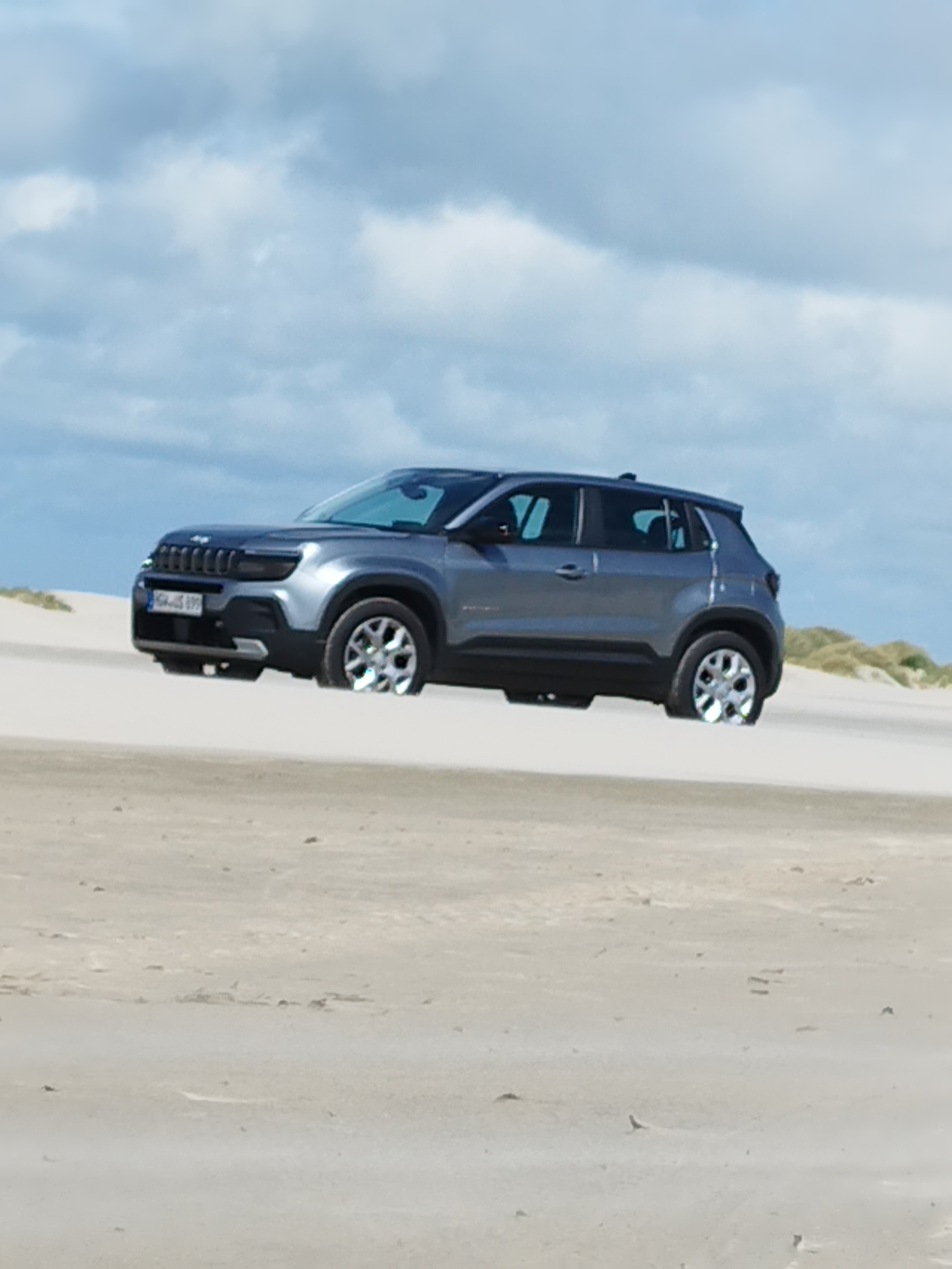 mit unseren Avenger am Strand in Dänemark....